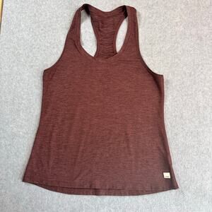 Vuori Lux Performance Tank Hazelnut Heather Large